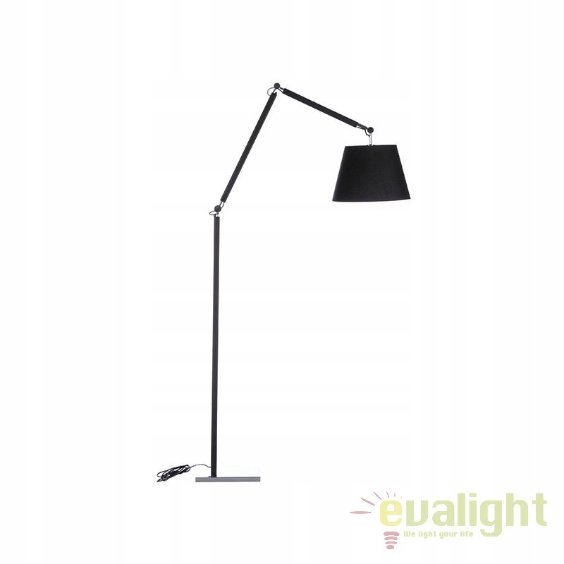 Lampadar directionabil design modern ZYTA L negru, Lampadare moderne de podea⭐ modele elegante pentru iluminat camera living dormitor.✅DeSiGn decorativ de lux unic!❤️Promotii lampi❗ ➽www.evalight.ro. Alege corpuri de iluminat de podea pt interior cu reader LED, ieftine de calitate deosebita la cel mai bun pret. a