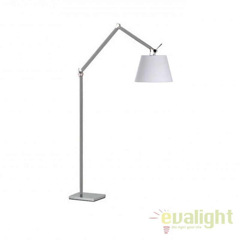 Lampadar directionabil design modern ZYTA L ALU alb, Lampadare moderne de podea⭐ modele elegante pentru iluminat camera living dormitor.✅DeSiGn decorativ de lux unic!❤️Promotii lampi❗ ➽www.evalight.ro. Alege corpuri de iluminat de podea pt interior cu reader LED, ieftine de calitate deosebita la cel mai bun pret. a