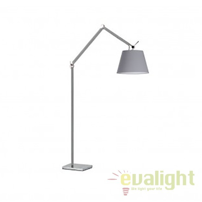 Lampadar directionabil design modern ZYTA L ALU gri, Lampadare moderne de podea⭐ modele elegante pentru iluminat camera living dormitor.✅DeSiGn decorativ de lux unic!❤️Promotii lampi❗ ➽www.evalight.ro. Alege corpuri de iluminat de podea pt interior cu reader LED, ieftine de calitate deosebita la cel mai bun pret. a