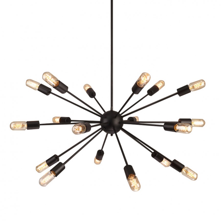 Lustra design RETRO ORBIT Black, NOU❗ Lustre VINTAGE, RETRO, INDUSTRIA Style⭐cele mai iubite❤️ corpuri de iluminat decorative moderne.✅Design antichizat unic!❤️Promotii lampi❗ ➽ www.evalight.ro. Alege candelabre elegante de lux pentru camere interior (bucatarie, dormitor si living) decorate in stil vintage sau retro, modele de calitate deosebita la cel mai bun pret. a