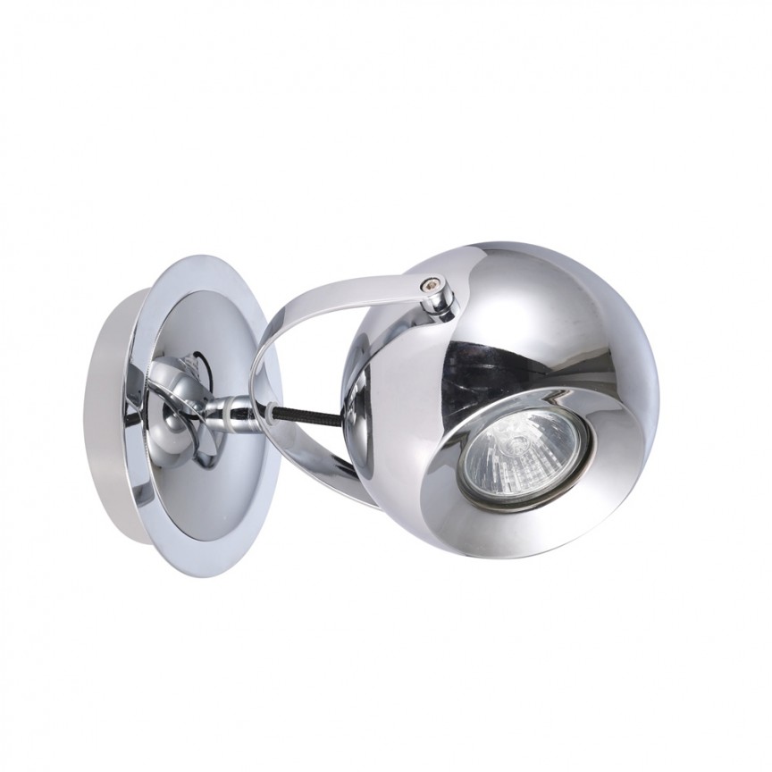 Aplica perete / tavan design modern Gulia Chrome, Aplice aplicate perete sau tavan cu spot, LED⭐ modele moderne corpuri de iluminat tip spot-uri pe bara.✅Design decorativ unic!❤️Promotii lampi❗ ➽ www.evalight.ro. Alege aplice de iluminat interior, lustre si plafoniere cu 1 spot cu lumina LED si directie reglabila, spot orientabil cu intrerupator, simple si ieftine de calitate la cel mai bun pret. a