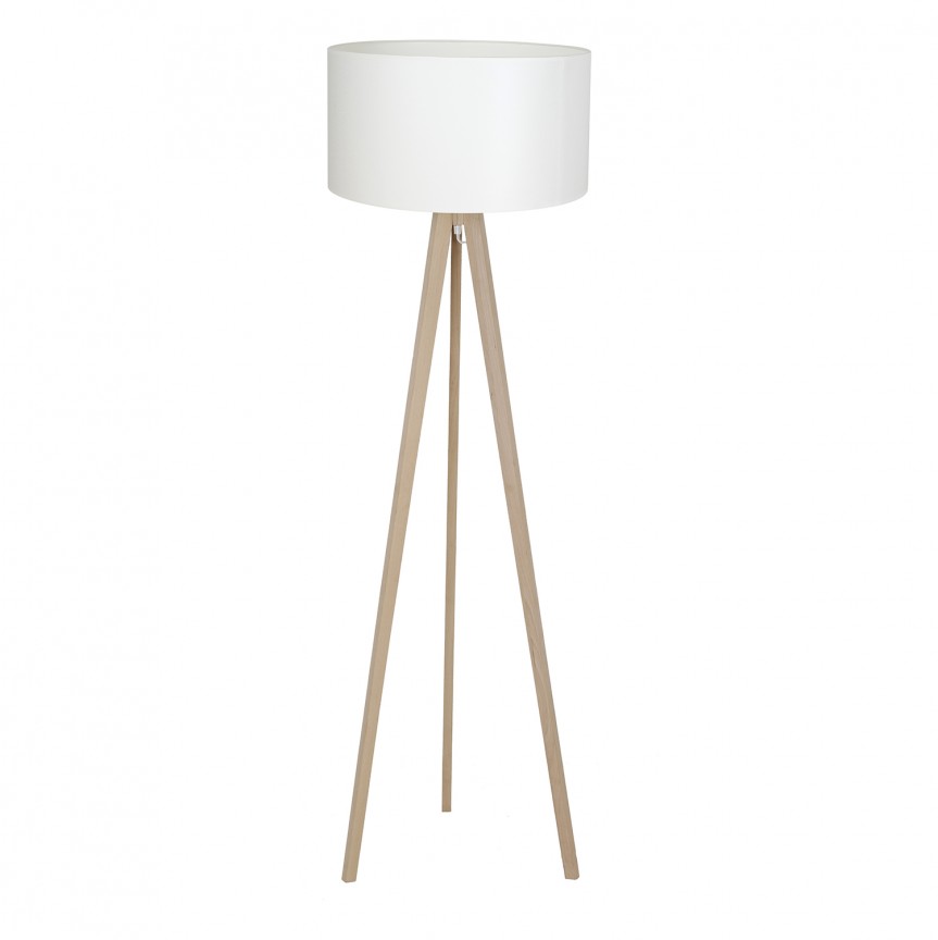 Lampadar cu trepied din lemn design modern Tripod alb, Lampadare moderne de podea⭐ modele elegante pentru iluminat camera living dormitor.✅DeSiGn decorativ de lux unic!❤️Promotii lampi❗ ➽www.evalight.ro. Alege corpuri de iluminat de podea pt interior cu reader LED, ieftine de calitate deosebita la cel mai bun pret. a