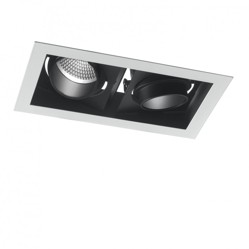 Spot LED incastrabil, directionabil APOLLO 2 x 10W 3000K, Spoturi incastrate tavan / perete, LED⭐ modele moderne pentru baie, living, dormitor, bucatarie, hol.✅Design decorativ unic!❤️Promotii lampi❗ ➽ www.evalight.ro. Alege corpuri de iluminat interior de tip spot-uri incastrabile cu LED, cu lumina calda, alba rece sau neutra, montare in tavanul fals rigips, mobila, pardoseala, beton, ieftine de calitate la cel mai bun pret. a