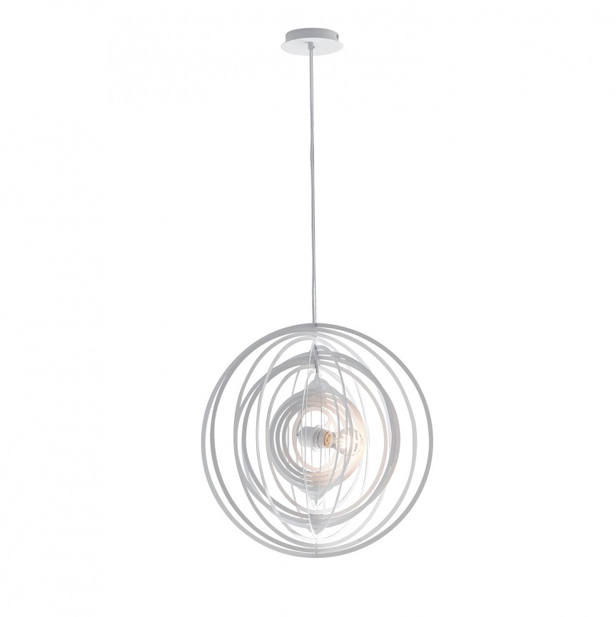 Lustra / Pendul design modern Ø50cm CLUB alb, Candelabre si Lustre moderne elegante⭐ modele clasice de lux pentru living, bucatarie si dormitor.✅ DeSiGn actual Top 2020!❤️Promotii lampi❗ ➽ www.evalight.ro. Oferte corpuri de iluminat suspendate pt camere de interior (înalte), suspensii (lungi) de tip lustre si candelabre, pendule decorative stil modern, clasic, rustic, baroc, scandinav, retro sau vintage, aplicate pe perete sau de tavan, cu cristale, abajur din material textil, lemn, metal, sticla, bec Edison sau LED, ieftine de calitate deosebita la cel mai bun pret. a