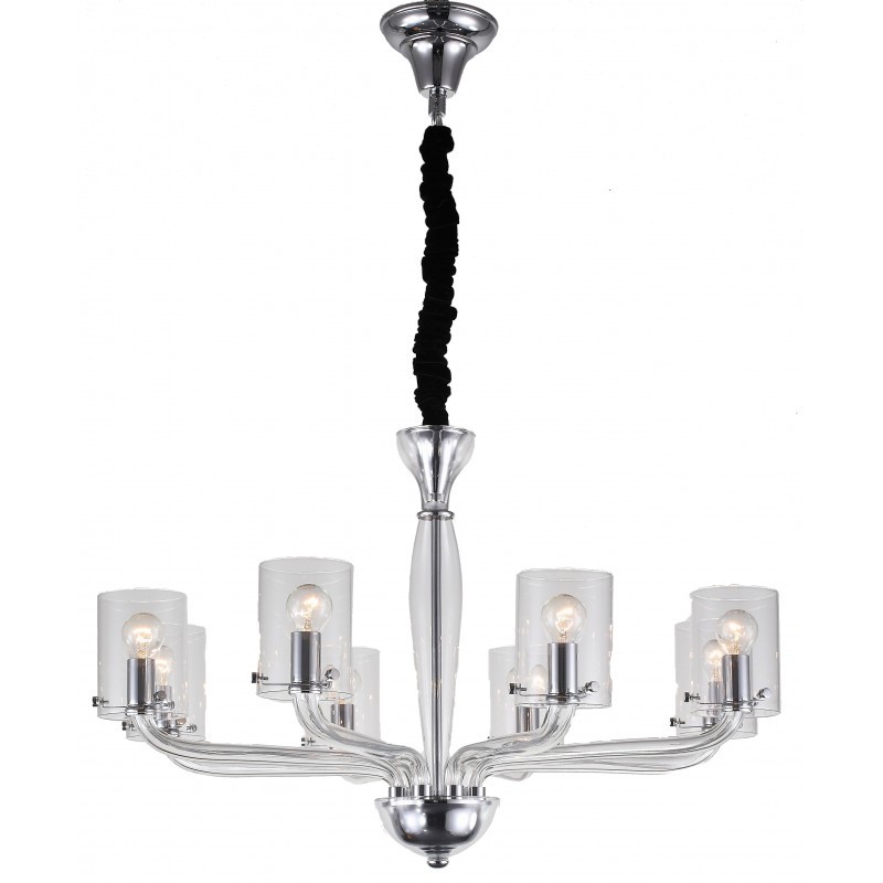 Candelabru cu 8 brate design modern Aurora, transparent, Candelabre si Lustre moderne⭐ modele elegante de lux pentru dormitor living, bucatarie.✅DeSiGn decorativ unic!❤️Promotii lampi❗ ➽www.evalight.ro. Alege corpuri de iluminat suspendate pt interior stil modern, suspensii de tip pendule cu cristale, abajur material textil, lemn, metal, sticla, bec tip lumanare Edison sau LED, ieftine de calitate deosebita la cel mai bun pret.

 a