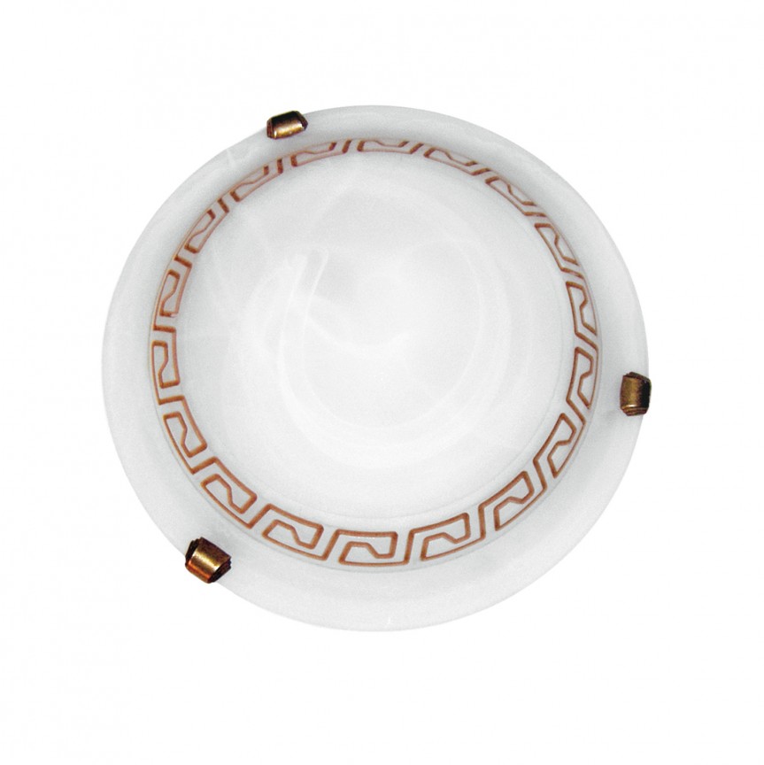 Plafoniera sticla alabastru Ø30cm Polonia, Lustre/Plafoniere clasice, tavan⭐modele elegante de lux pentru dormitor living, hol.✅DeSiGn decorativ unic!❤️Promotii lampi❗ ➽www.evalight.ro. Alege oferte la corpuri de iluminat interior stil clasic pt perete si tavane joase, decor cristal, bec LED sau vintage, ieftine de calitate deosebita la cel mai bun pret. a