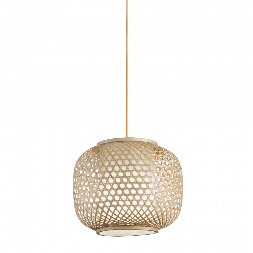 Lustra din bambus I-ZEN-S-M FE, 40cm, Candelabre si Lustre moderne elegante⭐ modele clasice de lux pentru living, bucatarie si dormitor.✅ DeSiGn actual Top 2020!❤️Promotii lampi❗ ➽ www.evalight.ro. Oferte corpuri de iluminat suspendate pt camere de interior (înalte), suspensii (lungi) de tip lustre si candelabre, pendule decorative stil modern, clasic, rustic, baroc, scandinav, retro sau vintage, aplicate pe perete sau de tavan, cu cristale, abajur din material textil, lemn, metal, sticla, bec Edison sau LED, ieftine de calitate deosebita la cel mai bun pret. a