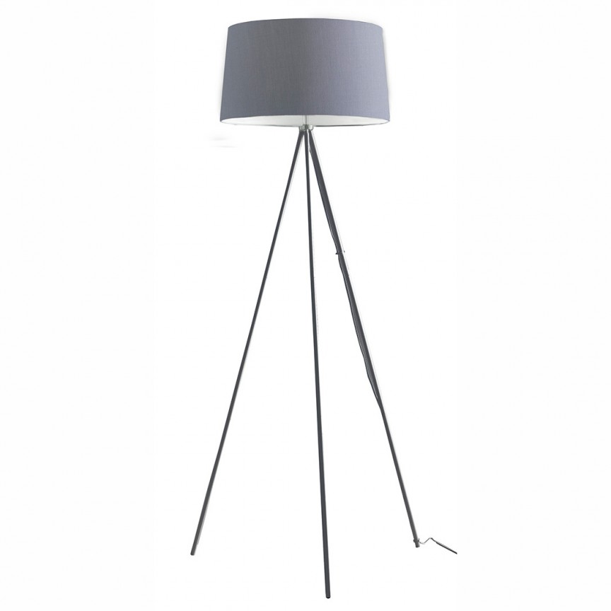 Lampadar design modern Marilyn, gri, Lampadare moderne de podea⭐ modele elegante pentru iluminat camera living dormitor.✅DeSiGn decorativ de lux unic!❤️Promotii lampi❗ ➽www.evalight.ro. Alege corpuri de iluminat de podea pt interior cu reader LED, ieftine de calitate deosebita la cel mai bun pret. a