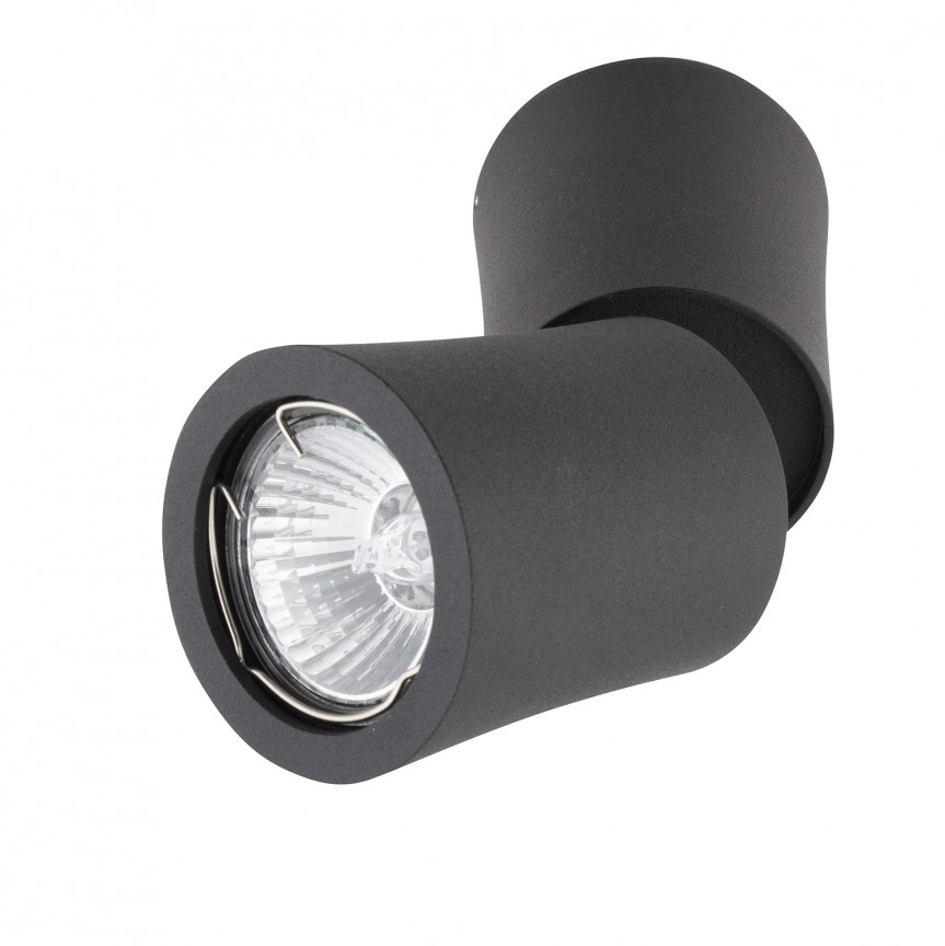 Spot aplicat directionabil DOT negru C0157 MX, Aplice aplicate perete sau tavan cu spot, LED⭐ modele moderne corpuri de iluminat tip spot-uri pe bara.✅Design decorativ unic!❤️Promotii lampi❗ ➽ www.evalight.ro. Alege aplice de iluminat interior, lustre si plafoniere cu 1 spot cu lumina LED si directie reglabila, spot orientabil cu intrerupator, simple si ieftine de calitate la cel mai bun pret. a