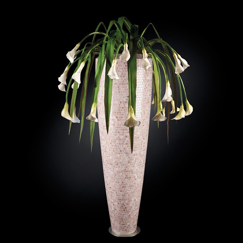 Aranjament floral PARIS MOSAICO BISAZZA, pink 210cm, Aranjamente florale de lux, plante decorative & flori artificiale in ghiveci⭐ modele design modern ornamental natural pentru decor casa❗ ➽ www.evalight.ro. a