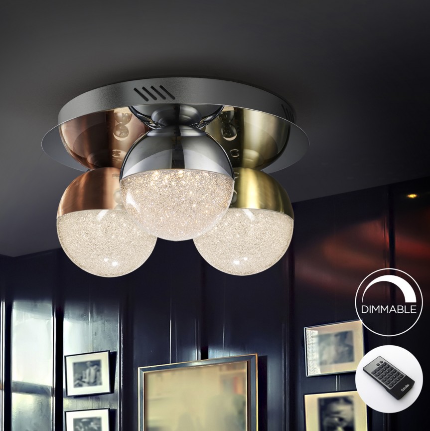 Plafoniera LED dimabila cu telecomanda Ø30 Sphere SV-794025D, Plafoniere moderne, LED⭐ modele elegante pentru living, dormitor, bucatarie sau hol.✅DeSiGn decorativ actual unic!❤️Promotii lampi❗ ➽www.evalight.ro. Alege corpuri de iluminat interior de tip plafoniera, lustre aplicate de tavan si perete pt camere casa, ieftine si de lux, calitate deosebita la cel mai bun pret. a