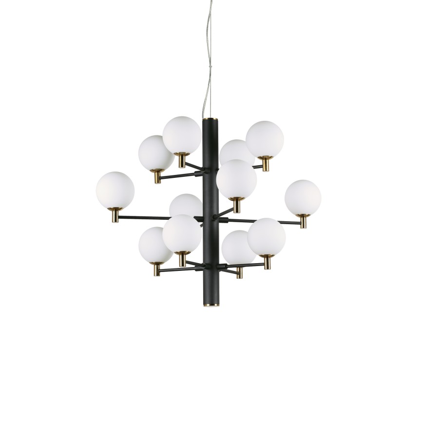 Candelabru design modern COPERNICO SP12 NERO, D-71cm 197319, Lustre si corpuri de iluminat pentru casa scarii⭐ candelabre mari elegante de lux, decorate cu cristale, stil modern.✅DeSiGn decorativ unic❗ ➽www.evalight.ro. Alege corpuri de iluminat interior suspendate de tip suspensii, modele potrivite pt HoReCa (hotel, receptie restaurant, pensiune, bar), spatii comerciale sau case spatioase cu tavan înalt, calitate deosebita la cel mai bun pret. a