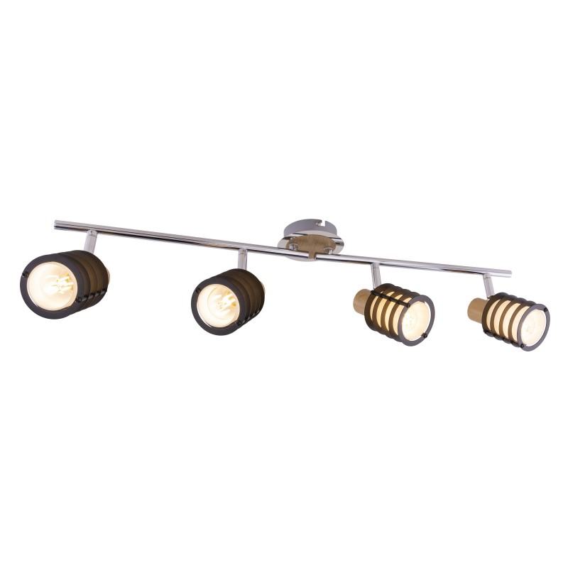 Plafoniera cu spoturi directionabile VICI 4L 54816-4 GL, Plafoniere cu 4 spoturi, LED⭐ modele moderne corpuri de iluminat tip spoturi aplicate pe tavan sau perete.✅Design decorativ unic!❤️Promotii lampi❗ ➽ www.evalight.ro. Alege oferte lustre de iluminat interior tip plafoniere si aplice cu 4 spoturi pe bara cu lumina LED si directie reglabila pentru living, dormitor, bucatarie, baie, hol, camera copii, calitate de lux la cel mai bun pret. a