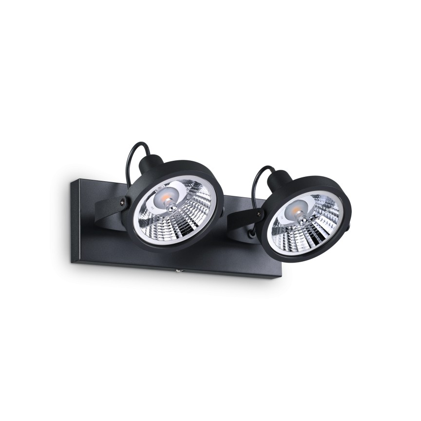 Aplica/ Plafoniera design modern GLIM PL2 NERO 200248, Aplice aplicate perete sau tavan cu spoturi, LED⭐ modele moderne corpuri de iluminat tip spoturi pe bara.✅Design decorativ unic!❤️Promotii lampi❗ ➽ www.evalight.ro. Alege aplice de iluminat interior, lustre si plafoniere cu 2 spoturi cu lumina LED si directie reglabila, spot orientabil cu intrerupator, simple si ieftine de calitate la cel mai bun pret. a