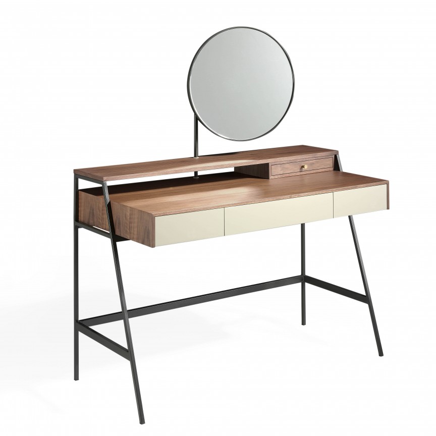 Masa machiaj eleganta design LUX Inna AC-BRT1701-1, Console / Birouri moderne⭐ modele de lux pentru perete hol, mobila living.❤️Promotii mese consola si birou tip consola❗ ➽ www.evalight.ro. Alege mese tip console din lemn, metal, sticla, cu picioare inalte, cu sertare si rafturi, oglinda: clasice in stil baroc, scandinave, minimalist, vintage retro, industrial, pt intrare casa, ieftine si de calitate deosebita la cel mai bun pret. a