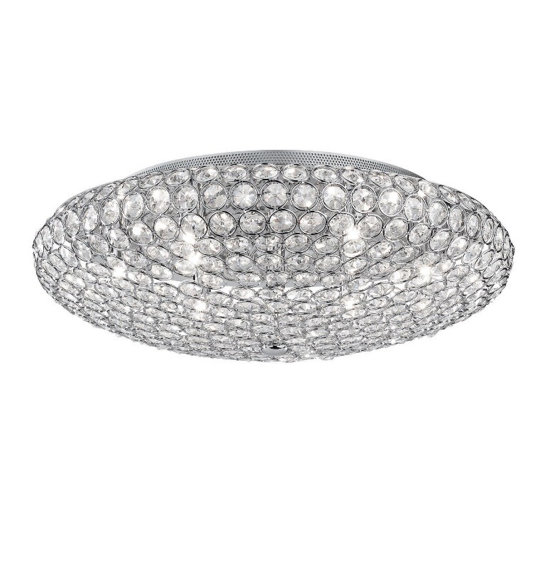 Plafonier cristal Venezian diam.53,5cm KING PL9 CROMO 073255 , Plafoniere moderne, LED⭐ modele elegante pentru living, dormitor, bucatarie sau hol.✅DeSiGn decorativ actual unic!❤️Promotii lampi❗ ➽www.evalight.ro. Alege corpuri de iluminat interior de tip plafoniera, lustre aplicate de tavan si perete pt camere casa, ieftine si de lux, calitate deosebita la cel mai bun pret. a