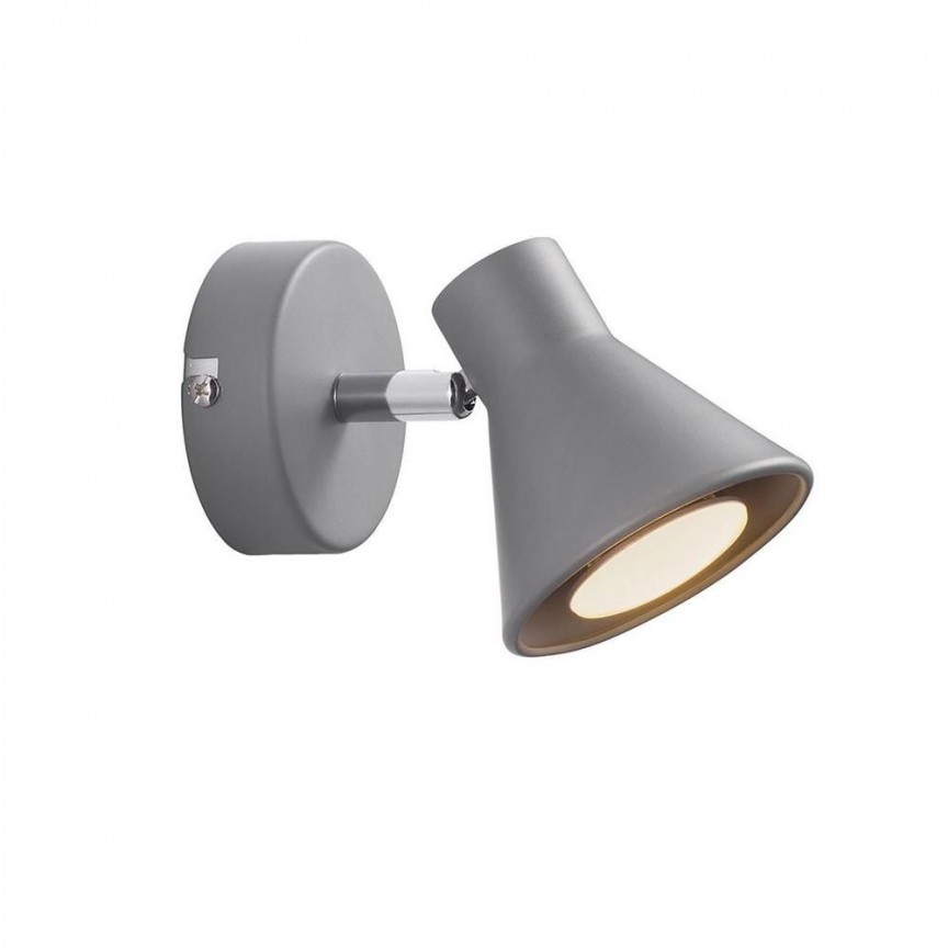 Aplica, Spot directionabil Eik, gri 45761010 NL, Aplice aplicate perete sau tavan cu spot, LED⭐ modele moderne corpuri de iluminat tip spot-uri pe bara.✅Design decorativ unic!❤️Promotii lampi❗ ➽ www.evalight.ro. Alege aplice de iluminat interior, lustre si plafoniere cu 1 spot cu lumina LED si directie reglabila, spot orientabil cu intrerupator, simple si ieftine de calitate la cel mai bun pret. a