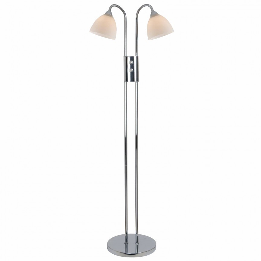 Lampadar dimabil modern cu 2 brate flexibile Ray crom/alb 72224033 NL, Candelabre si Lustre moderne elegante⭐ modele clasice de lux pentru living, bucatarie si dormitor.✅ DeSiGn actual Top 2020!❤️Promotii lampi❗ ➽ www.evalight.ro. Oferte corpuri de iluminat suspendate pt camere de interior (înalte), suspensii (lungi) de tip lustre si candelabre, pendule decorative stil modern, clasic, rustic, baroc, scandinav, retro sau vintage, aplicate pe perete sau de tavan, cu cristale, abajur din material textil, lemn, metal, sticla, bec Edison sau LED, ieftine de calitate deosebita la cel mai bun pret. a