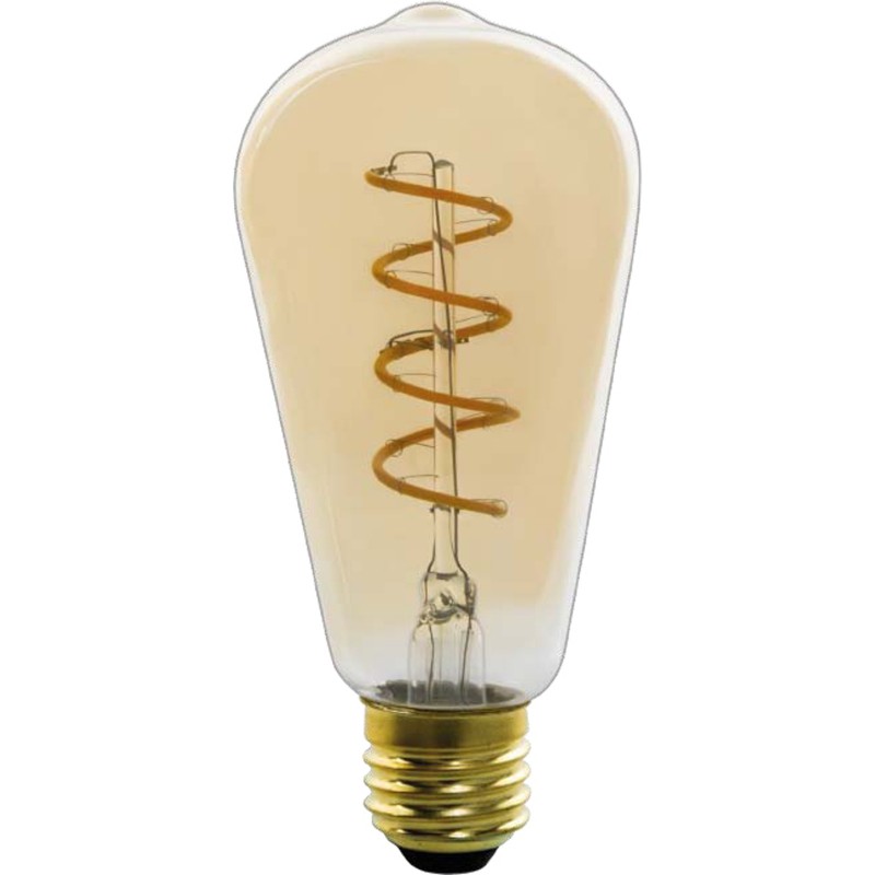 Bec LED, E27 Edison, 4W, 200lm, 2000K, dimabil 11405F GL, Becuri LED E27 - Bec soclu E27 - dulie bec E27⭐ modele becuri economice LED si clasice cu filament Edison style, decorative vintage.✅Clasa eficienta energetica❗ ➽ www.evalight.ro. Alege temperatura de culoare potrivita a becurilor functie de tipul de iluminare: cu lumina calda, rece, naturala sau neutra. 
Becuri cu soclu (dulie) de tip E27, surse de iluminat inteligente: cu senzor de miscare (telecomanda), (solare) cu consum redus de energie, surse incandescente cu dulie si soclu normale (ceramica, sticla, plastic, aluminiu), LED dimabile cu lumina calda (3000K), lumina rece alba (6500K) si lumina neutra (4000K), lumina naturala, flux luminos cu lumeni, bec LED echivalent 40W / 60W / 100W  tensinea curentului electric este de 12V fata de 220V (Volti) si durata mare de viata, becuri cu lumina puternica stralucitoare, colorate si multicolore, cu forma de lumanare, glob mare sau mic, rezistente la caldura si la apa, ce se aprinde instant la trecerea curentului electric, cu garantie cel mai bun pret❗ a