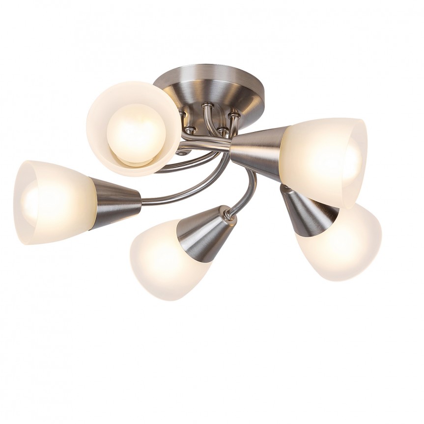 Lustra clasica cu 5 brate Connor 5691 RX, Lustre aplicate, moderne⭐ modele elegante pentru living, dormitor, bucatarie sau hol.✅DeSiGn decorativ unic!❤️Promotii lampi❗ ➽www.evalight.ro. Alege corpuri de iluminat interior de tip plafoniera si lustre aplicate de tavan, ieftine de de lux, calitate deosebita la cel mai bun pret. a