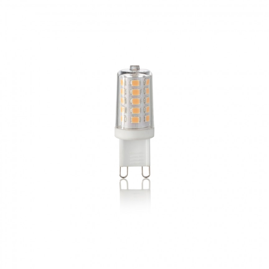 Bec LED G9 3.2W 3000K 209043, Becuri G9 LED - Bec halogen soclu G9 - dulie bec G9⭐ modele becuri economice si halogen.✅Clasa eficienta energetica❗ ➽ www.evalight.ro. Alege temperatura de culoare potrivita a becurilor functie de tipul de iluminare: cu lumina calda, rece, naturala sau neutra. 
Becuri cu soclu (dulie) de tip G9 / G4 / halogen R7s cu LED dimabile cu lumina calda (3000K), lumina rece alba (6500K) si lumina neutra (4000K), lumina naturala, proiectoare si reflectoare cu spot-uri reglabile cu flux luminos directionabil, lumeni, bec LED ECO echivalent 35W / 50W / 100W / 120W / 150 (Watt) tensinea curentului electric este de 12V fata de 220V (Volti), durata mare de viata, becuri cu lumina puternica (luminozitate mare) ce consumă mai putina energie electrica, rezistente la caldura si la apa, cu garantie cel mai bun pret❗ a