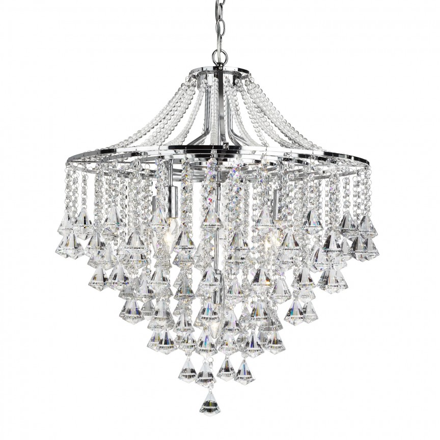 Lustra cristal design LUX Dorchester 5L 3495-5CC SRT, Candelabre clasice / Lustre si Pendule⭐ modele elegante de lux pentru iluminat living, dormitor, bucatarie.✅DeSiGn decorativ unic!❤️Promotii❗ Lustre clasice ➽ www.evalight.ro. Alege oferte la colectii NOI de corpuri de iluminat pt interior în stil clasic, industrial, retro sau vintage, lampi suspendate deosebite de tip suspensii, decorate cu margele cu cristal, abajur textil, de sticla, becuri normale tip lumanare cu filament sau LED, ieftine de calitate la cel mai bun pret. a