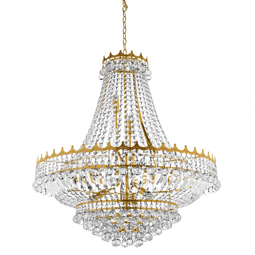 Lustra XXL cristal casa scarii design LUX Versailles 13L 9112-82GO SRT, Candelabre clasice / Lustre si Pendule⭐ modele elegante de lux pentru iluminat living, dormitor, bucatarie.✅DeSiGn decorativ unic!❤️Promotii❗ Lustre clasice ➽ www.evalight.ro. Alege oferte la colectii NOI de corpuri de iluminat pt interior în stil clasic, industrial, retro sau vintage, lampi suspendate deosebite de tip suspensii, decorate cu margele cu cristal, abajur textil, de sticla, becuri normale tip lumanare cu filament sau LED, ieftine de calitate la cel mai bun pret. a