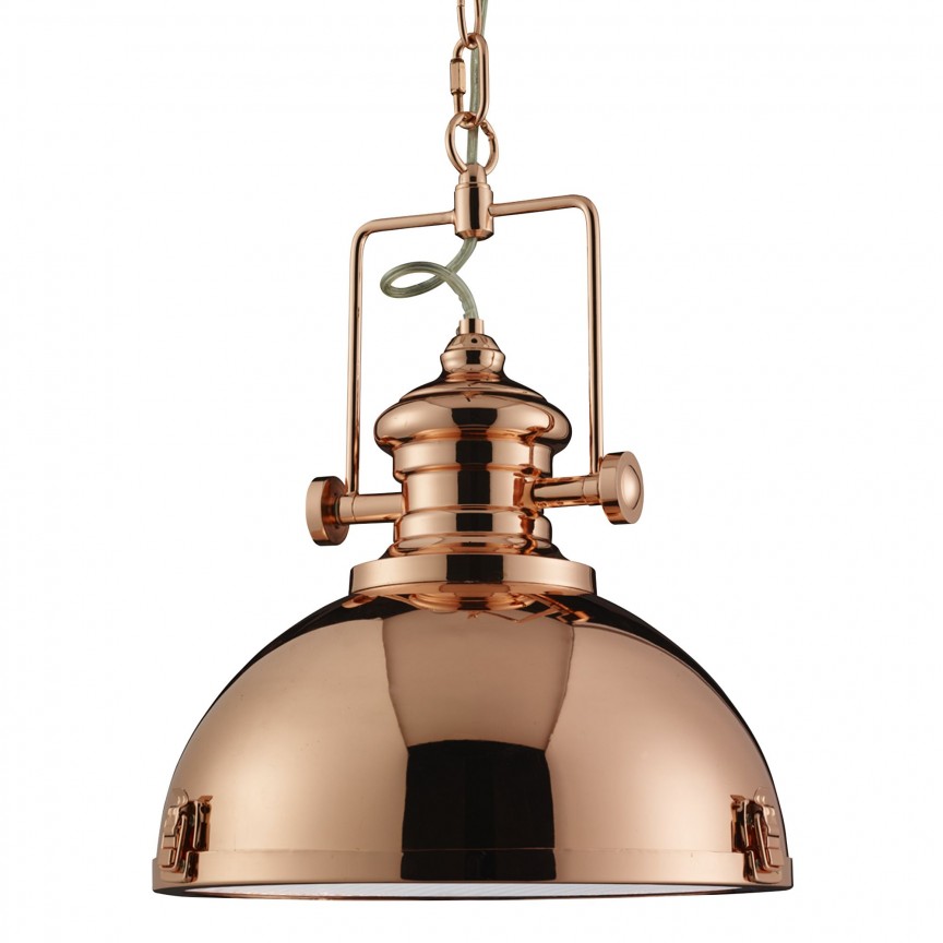 Lustra moderna Industrial cupru 2297CU SRT, Candelabre Vintage, Retro⭐ modele lustre decorative moderne pentru iluminat bucatarie, dormitor si living.✅Design elegant unic!❤️Promotii lampi❗ ➽ www.evalight.ro. Oferte la corpuri de iluminat suspendate de tip suspensii pentru camere interior, decorate in stil antichizat industrial, retro sau vintage, abajur material textil, lemn, metal, sticla, bec tip lumanare Edison sau LED, ieftine si de lux, calitate deosebita la cel mai bun pret. a