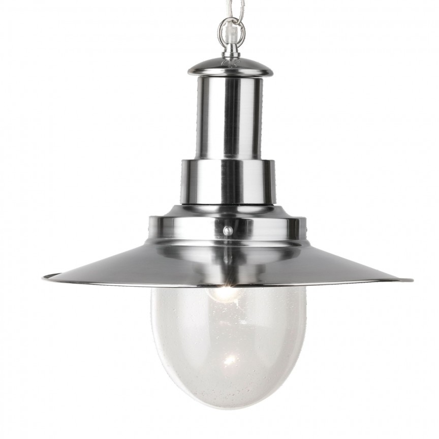 Lustra / Pendul stil industrial Fisherman argintiu satin 5301SS SRT, Candelabre Vintage, Retro⭐ modele lustre decorative moderne pentru iluminat bucatarie, dormitor si living.✅Design elegant unic!❤️Promotii lampi❗ ➽ www.evalight.ro. Oferte la corpuri de iluminat suspendate de tip suspensii pentru camere interior, decorate in stil antichizat industrial, retro sau vintage, abajur material textil, lemn, metal, sticla, bec tip lumanare Edison sau LED, ieftine si de lux, calitate deosebita la cel mai bun pret. a