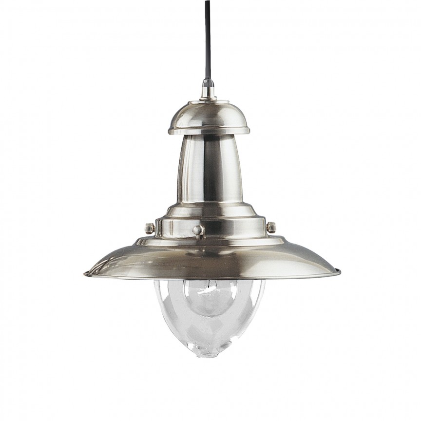 Lustra / Pendul stil industrial Fisherman argintiu satin 4301SS SRT, Candelabre Vintage, Retro⭐ modele lustre decorative moderne pentru iluminat bucatarie, dormitor si living.✅Design elegant unic!❤️Promotii lampi❗ ➽ www.evalight.ro. Oferte la corpuri de iluminat suspendate de tip suspensii pentru camere interior, decorate in stil antichizat industrial, retro sau vintage, abajur material textil, lemn, metal, sticla, bec tip lumanare Edison sau LED, ieftine si de lux, calitate deosebita la cel mai bun pret. a