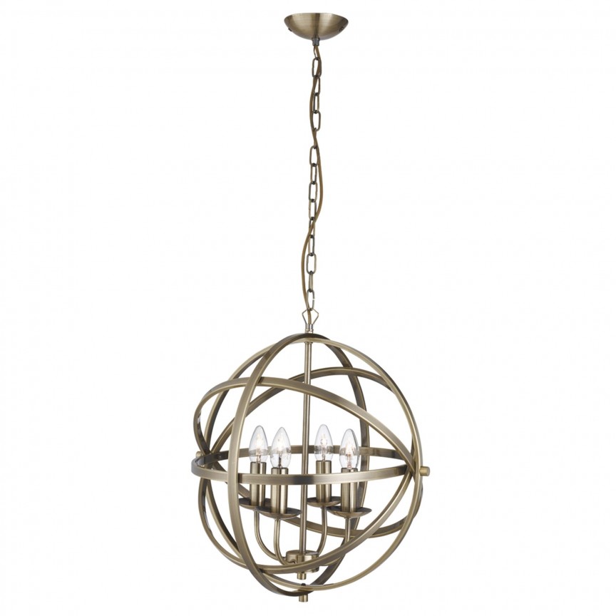 Lustra suspendata stil traditional Orbit alama antic 2474-4AB SRT, Candelabre clasice / Lustre si Pendule⭐ modele elegante de lux pentru iluminat living, dormitor, bucatarie.✅DeSiGn decorativ unic!❤️Promotii❗ Lustre clasice ➽ www.evalight.ro. Alege oferte la colectii NOI de corpuri de iluminat pt interior în stil clasic, industrial, retro sau vintage, lampi suspendate deosebite de tip suspensii, decorate cu margele cu cristal, abajur textil, de sticla, becuri normale tip lumanare cu filament sau LED, ieftine de calitate la cel mai bun pret. a