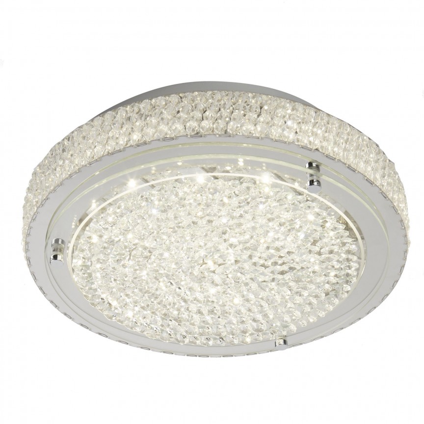 Plafoniera LED moderna design elegant Ø30cm Flush 2713CC SRT, Plafoniere LED⭐ modele moderne pentru iluminat living, dormitor, bucatarie.✅DeSiGn decorativ!❤️Promotii lampi LED❗ ➽www.evalight.ro. Alege lustre LED de interior de tip plafoniera aplicate de tavan sau de perete, ieftine si de lux, calitate deosebita la cel mai bun pret. a