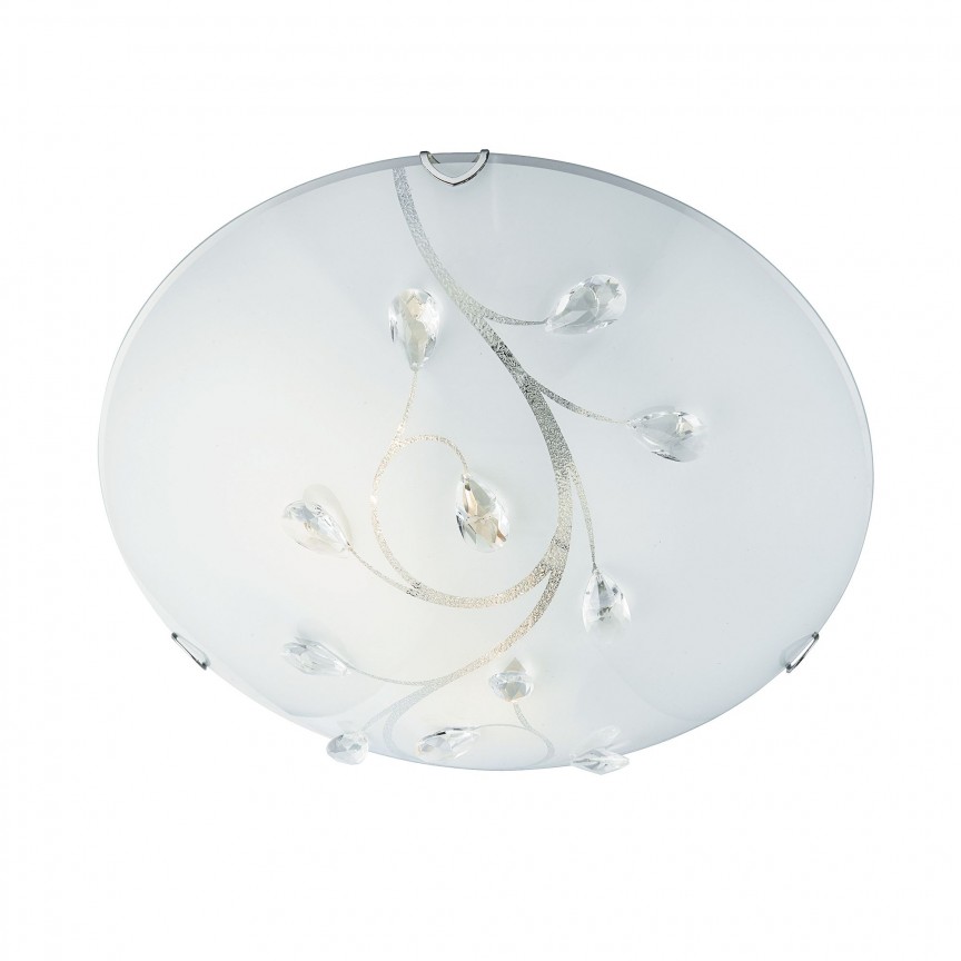 Plafoniera design elegant Ø40cm Flush 2140-40 SRT, Corpuri de iluminat interior, moderne⭐ modele lustre interior pentru living, dormitor, bucatarie, baie.✅DeSiGn decorativ de lux!❤️Promotii lampi❗ ➽www.evalight.ro. Alege Corpuri de iluminat interior elegante in stil modern, suspendate sau aplicate de tavan si perete, ieftine de calitate deosebita la cel mai bun pret.
 a