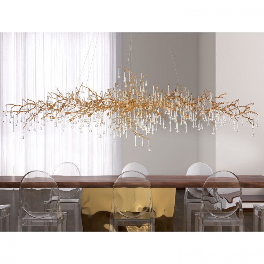 Lustra XXL design LUX realizata manual, stil organic BIJOUT, Candelabre clasice / Lustre si Pendule⭐ modele elegante de lux pentru iluminat living, dormitor, bucatarie.✅DeSiGn decorativ unic!❤️Promotii❗ Lustre clasice ➽ www.evalight.ro. Alege oferte la colectii NOI de corpuri de iluminat pt interior în stil clasic, industrial, retro sau vintage, lampi suspendate deosebite de tip suspensii, decorate cu margele cu cristal, abajur textil, de sticla, becuri normale tip lumanare cu filament sau LED, ieftine de calitate la cel mai bun pret. a