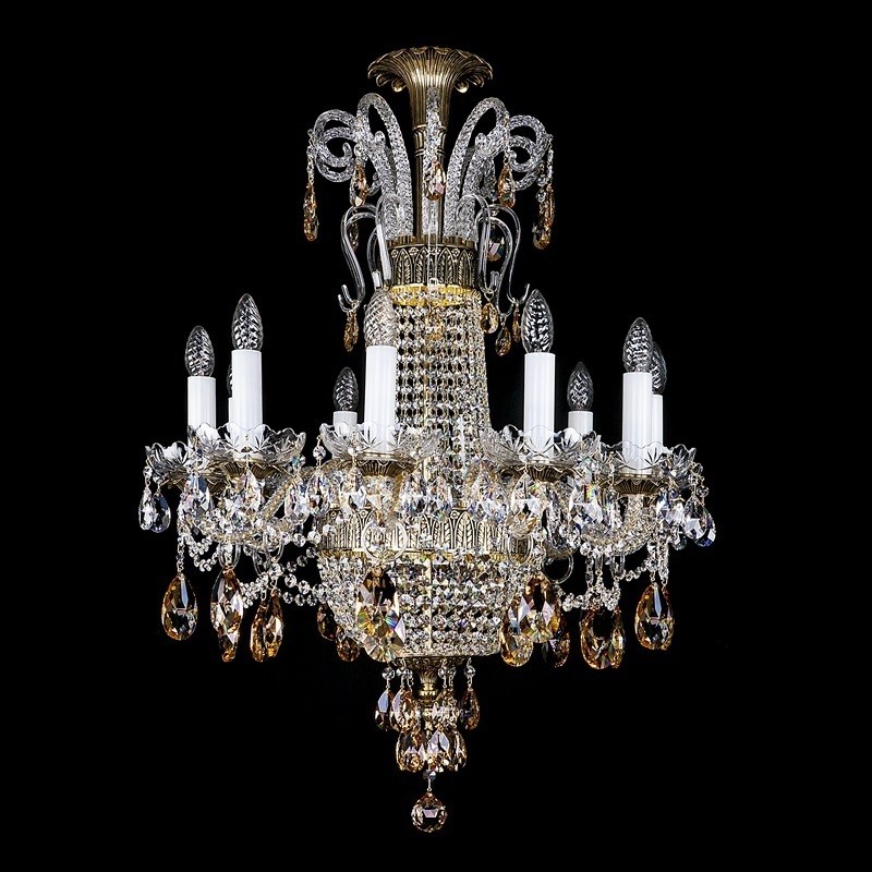 Candelabru design LUX Cristal Bohemia Exclusive PROSERPINA X. CE, Lustre cristal si Corpuri de iluminat suspendate⭐ modele de lux elegante din cristal Stil Exclusive.✅Design Premium Top❗ ➽ www.evalight.ro.  a