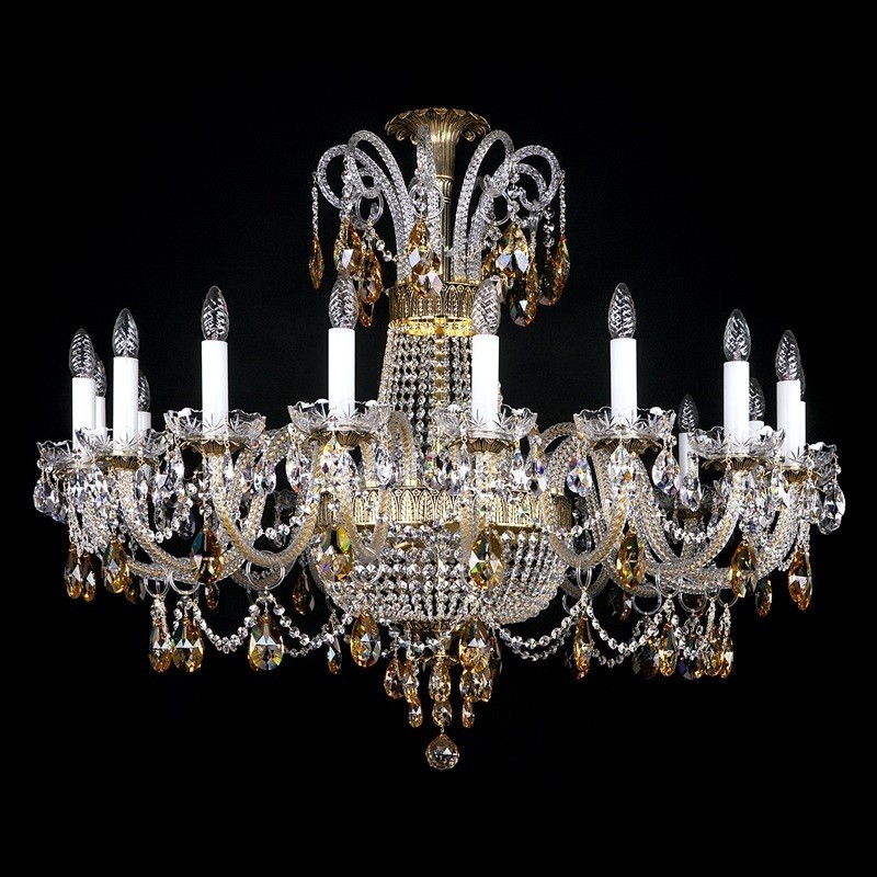 Candelabru design LUX Cristal Bohemia Exclusive PROSERPINA XV., Lustre cristal si Corpuri de iluminat suspendate⭐ modele de lux elegante din cristal Stil Exclusive.✅Design Premium Top❗ ➽ www.evalight.ro.  a