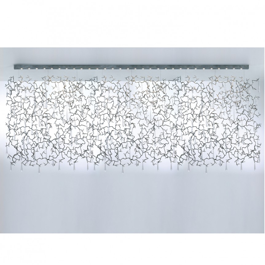 Lustra XXL deosebita design LUX Aqua, L-585cm, Candelabre clasice / Lustre si Pendule⭐ modele elegante de lux pentru iluminat living, dormitor, bucatarie.✅DeSiGn decorativ unic!❤️Promotii❗ Lustre clasice ➽ www.evalight.ro. Alege oferte la colectii NOI de corpuri de iluminat pt interior în stil clasic, industrial, retro sau vintage, lampi suspendate deosebite de tip suspensii, decorate cu margele cu cristal, abajur textil, de sticla, becuri normale tip lumanare cu filament sau LED, ieftine de calitate la cel mai bun pret. a