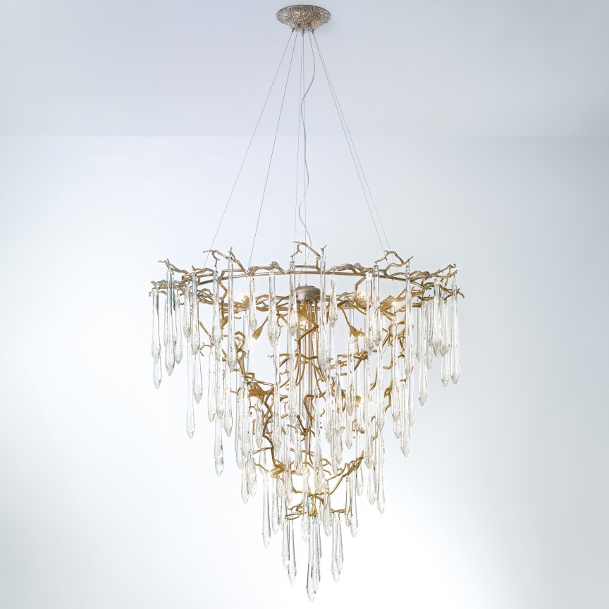 Lustra deosebita design LUX Aqua, 115cm, Candelabre clasice / Lustre si Pendule⭐ modele elegante de lux pentru iluminat living, dormitor, bucatarie.✅DeSiGn decorativ unic!❤️Promotii❗ Lustre clasice ➽ www.evalight.ro. Alege oferte la colectii NOI de corpuri de iluminat pt interior în stil clasic, industrial, retro sau vintage, lampi suspendate deosebite de tip suspensii, decorate cu margele cu cristal, abajur textil, de sticla, becuri normale tip lumanare cu filament sau LED, ieftine de calitate la cel mai bun pret. a