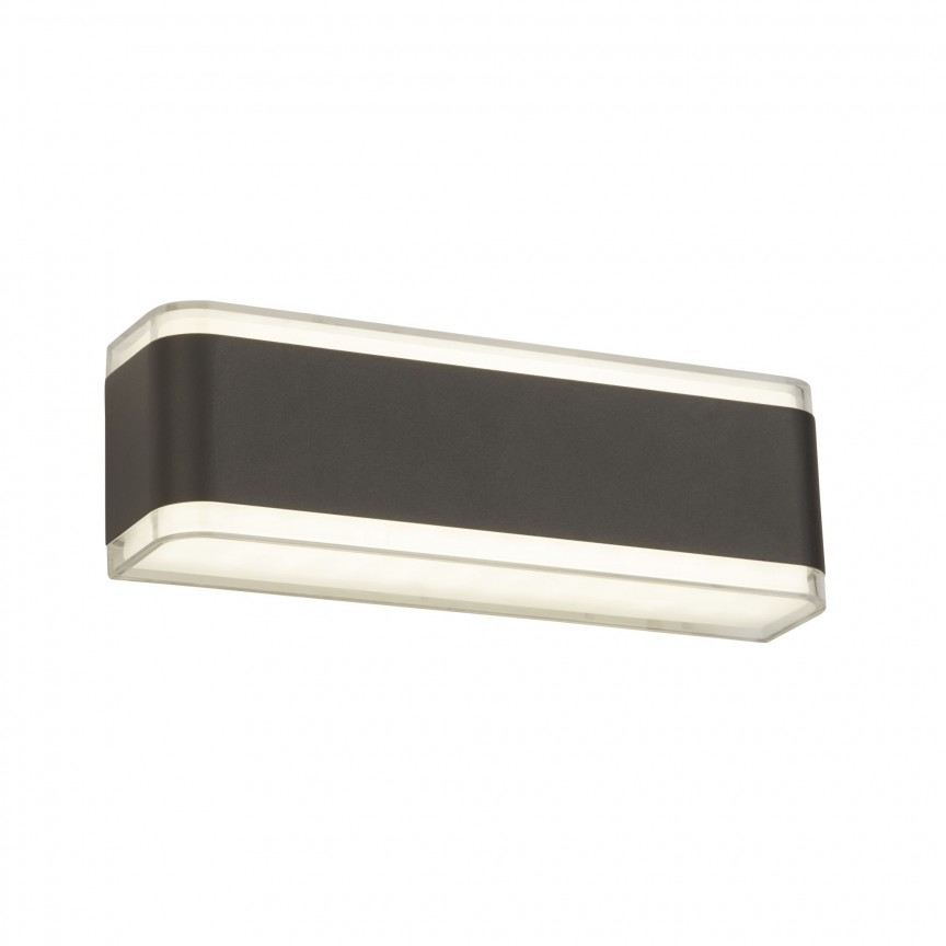 Aplica perete LED de exterior IP44 Up and Down 3671GY SRT, Aplice de exterior moderne, LED⭐ lampi de perete pentru iluminat exterior terasa casa si gradina.✅Design decorativ!❤️Promotii❗ ➽www.evalight.ro. Alege corpuri de iluminat exterior rezistente la apa tip spoturi aplicate pt perete sau tavan, metalice, abajur din sticla cu decor ornamental, bec LED si lumina ambientala, ieftine si de lux, calitate deosebita la cel mai bun pret. a