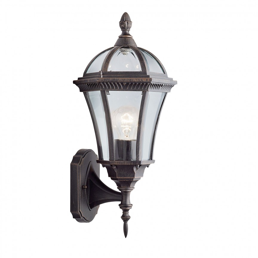 Aplica de exterior stil traditional IP44 Capri 1565 SRT, Aplice de exterior clasice, rustice, traditionale⭐ lampi de perete pentru iluminat exterior terasa casa.✅Design decorativ unic!❤️Promotii online❗ ➽www.evalight.ro. Alege oferte la corpuri de iluminat exterior rezistente la apa tip felinar din metal antichizat, abajur din sticla cu decor ornamental, bec LED si lumina ambientala, ieftine si de lux, calitate deosebita la cel mai bun pret. a