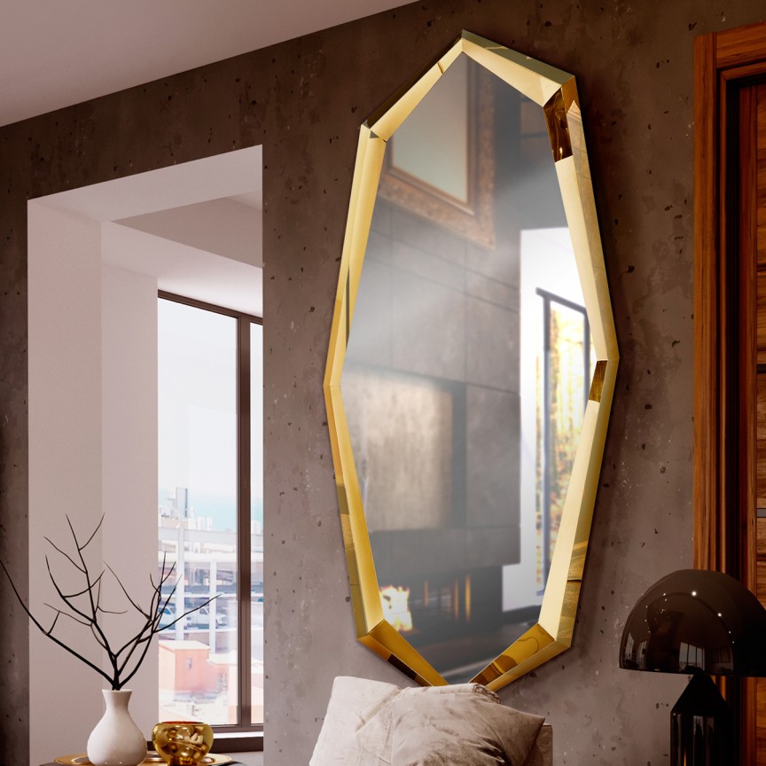Oglinda decorativa design lux 90x180cm London aurie SV-339421, Promotii lustre, reduceri⭐ corpuri de iluminat, mobila si decoratiuni de interior si exterior.⭕Oferte Pret redus online ➽ www.evalight.ro❗ a