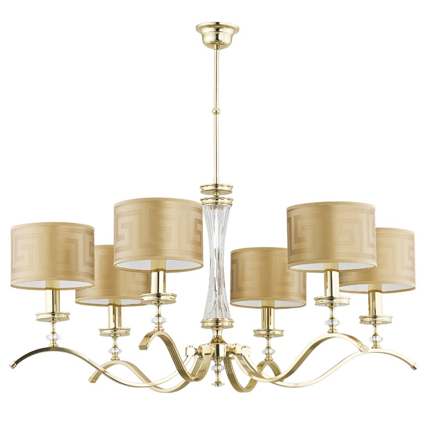 Candelabru 6 brate realizat manual AVERNO, Lustre Cristal Bohemia⭐ modele deosebite de candelabre din cristal Bohemia autentic din Cehia.✅Design Baroc de lux Premium Top❗ ➽ www.evalight.ro. a