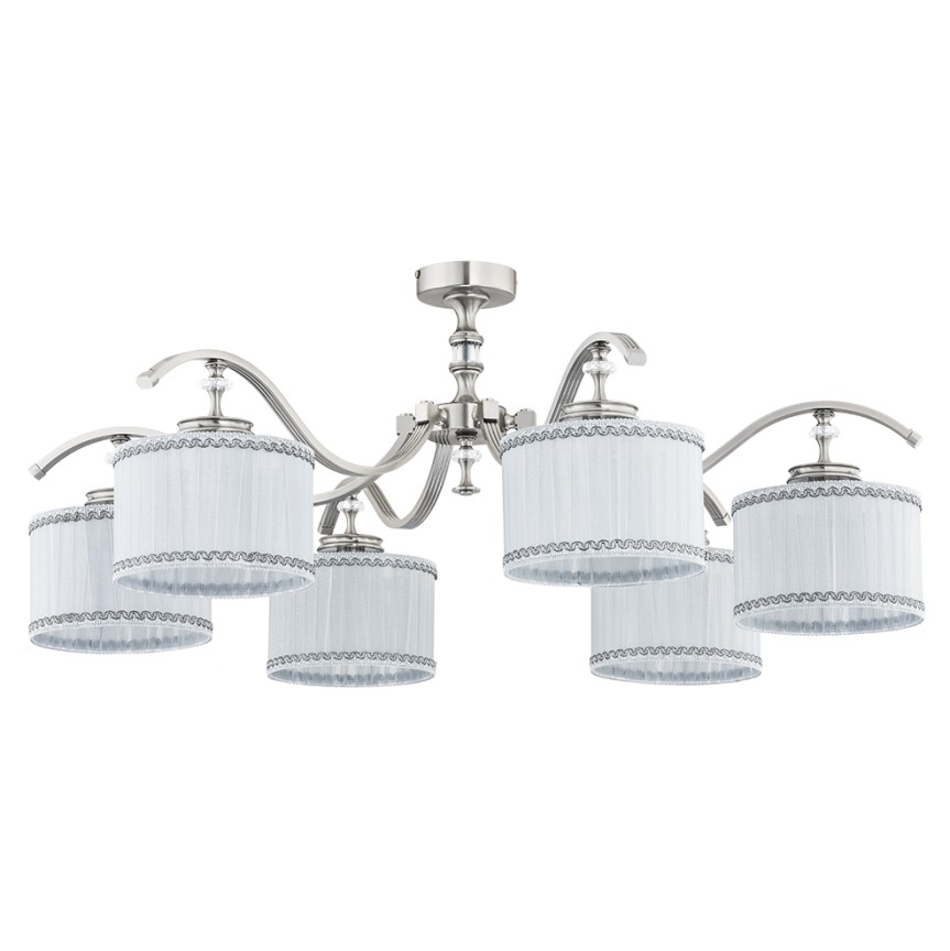 Lustra 6 brate realizata manual AVERNO, Lustre cristal si Corpuri de iluminat suspendate⭐ modele de lux elegante din cristal Stil Exclusive.✅Design Premium Top❗ ➽ www.evalight.ro.  a