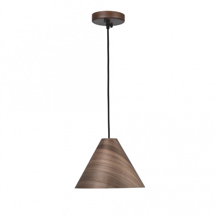 Lustra / Pendul modern design lemn nuc inchis WERA NVL-9125062, Promotii lustre, reduceri⭐ corpuri de iluminat, mobila si decoratiuni de interior si exterior.⭕Oferte Pret redus online ➽ www.evalight.ro❗ a