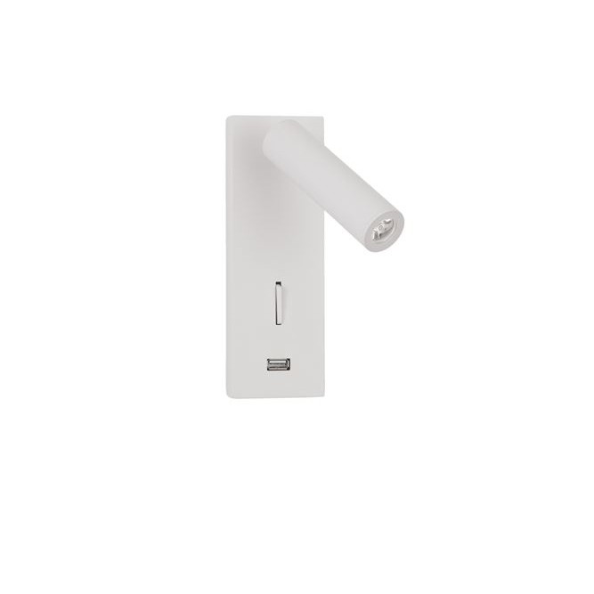 Aplica cu reader LED directionabil si USB Charger Fuse alba NVL-9170101 , Corpuri de iluminat interior LED⭐ modele lustre interior LED pentru living, dormitor, bucatarie, baie.✅DeSiGn decorativ de lux!❤️Promotii lampi LED❗ ➽www.evalight.ro. Alege Corpuri de iluminat interior LED elegante in stil modern, suspendate sau aplicate de tavan si perete, ieftine de calitate deosebita la cel mai bun pret. a