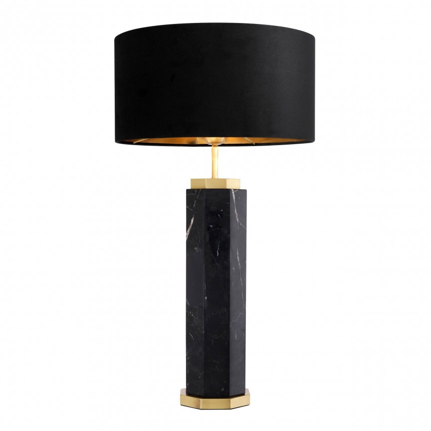 Veioza design elegant LUX Newman, marmura neagra 114001 HZ, Veioze moderne de masa⭐ modele elegante inalte potrivite pentru noptiere dormitor si living.✅DeSiGn decorativ de lux unic!❤️Promotii lampi❗ ➽www.evalight.ro. Alege corpuri de iluminat interior tip lampi mari mari cu picior inalt pt citit cu reader LED, de podea, aspect vintage deosebit cu cristal, abajur din material textil, sticla, lemn, metalic, ceramica cu flori, ieftine de calitate la cel mai bun pret. a