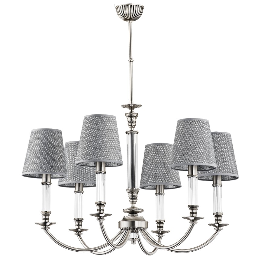 Candelabru 6 brate eleganta design clasic NAPOLI, Candelabre clasice / Lustre si Pendule⭐ modele elegante de lux pentru iluminat living, dormitor, bucatarie.✅DeSiGn decorativ unic!❤️Promotii❗ Lustre clasice ➽ www.evalight.ro. Alege oferte la colectii NOI de corpuri de iluminat pt interior în stil clasic, industrial, retro sau vintage, lampi suspendate deosebite de tip suspensii, decorate cu margele cu cristal, abajur textil, de sticla, becuri normale tip lumanare cu filament sau LED, ieftine de calitate la cel mai bun pret. a