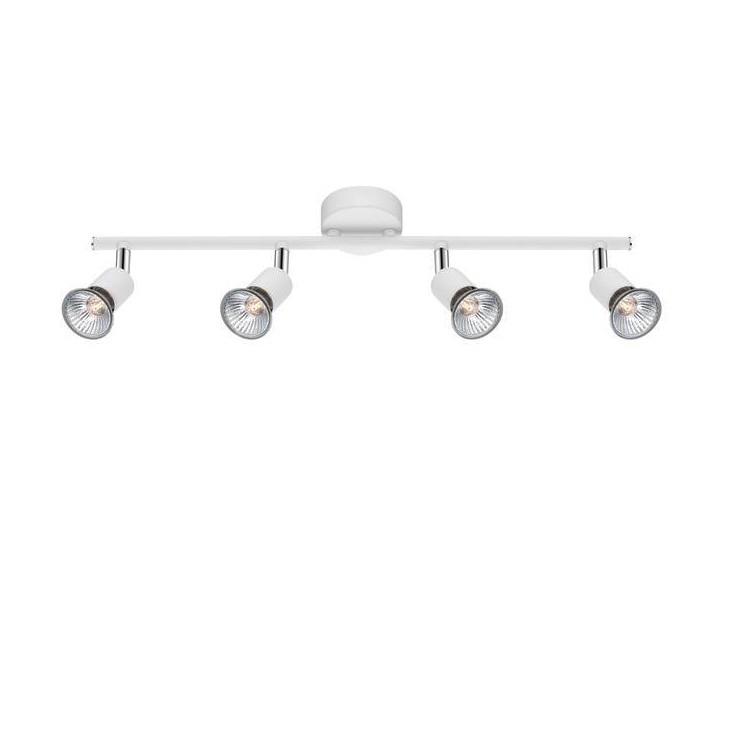 Plafoniera moderna cu spoturi Base alba 4L NVL-661004, Promotii lustre, reduceri⭐ corpuri de iluminat, mobila si decoratiuni de interior si exterior.⭕Oferte Pret redus online ➽ www.evalight.ro❗ a