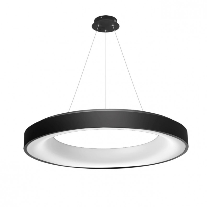 Lustra LED dimabila cu telecomanda SOVANA 80 neagra ZZ AZ3449, Corpuri de iluminat interior LED⭐ modele lustre interior LED pentru living, dormitor, bucatarie, baie.✅DeSiGn decorativ de lux!❤️Promotii lampi LED❗ ➽www.evalight.ro. Alege Corpuri de iluminat interior LED elegante in stil modern, suspendate sau aplicate de tavan si perete, ieftine de calitate deosebita la cel mai bun pret. a