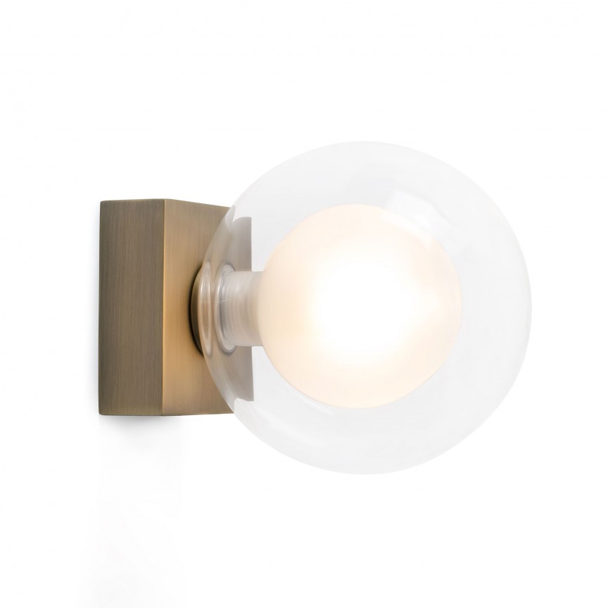 Aplica de perete baie cu protectie IP44 PERLA Bronze 40087, Aplice pentru baie, LED⭐ modele moderne lustre tablou, iluminat oglinda baie.❤️Promotii lampi baie❗ ➽www.evalight.ro. Alege corpuri de iluminat baie cu spot-uri aplicate (perete/tavan/mobilier baie), rezistente la apa (umiditate), ieftine si de lux, calitate deosebita la cel mai bun pret.
 a